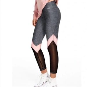 PINK Gray and Pink Leggings
